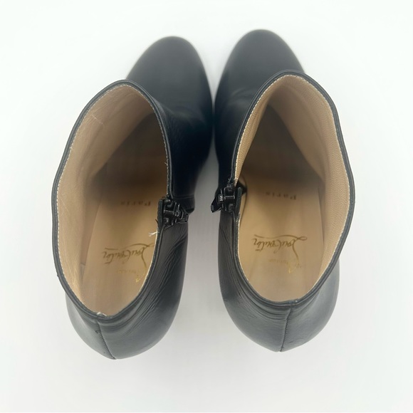 Christian Louboutin Belle 100 Boots Leather Ankle Booties Heels Size 38 - Picture 9 of 9